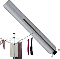 Draaibare Waslijn Hoes - Droogmolen Beschermhoes - Waslijn Beschermen - Waterdicht UV-bestendig - 165 cm hoog - Zilver — thumbnail 5