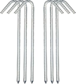 SnelShoppen - Grondankers, Tentpinnen, Tuinpalen, Stalen Grondankers 30 cm - 6 Stuks voor Trampoline, Schommel, Tuin, Camping, Constructie — thumbnail 1