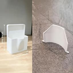 Lekbak Wasmachine - Afvoerbak voor wasmachine - Afvalwaterbak van de wasmachine - Afvalwateropvangbak - Geschikt voor wasmachines - Universeel - Wit - Kunststof — thumbnail 2