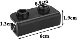 SnelShoppen - 4-delige Pop Up Gazebo Vervangingsconnector Set - Plastic Rechte Hoek 2-Weg Elleboog Connectoren - Rectangulaire Steun - ABS Materiaal v — thumbnail 5