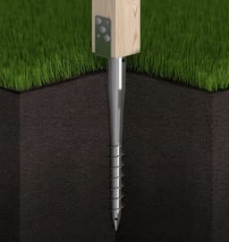 Domax Serie - Stalen Schroefbare Basis voor Palen - 70x685mm - Eenvoudige Installatie — thumbnail 3
