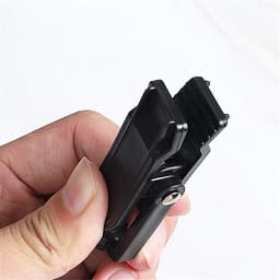 Wasknijpers - Knijpers - Met haak - Anti slip - Speciaal type - Mat zwart - Droogrek knijpers - 360 graden draaibaar - Wasrek knijpers - Binnen en buiten-10stuks — thumbnail 5