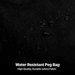 Wasknijperzak voor waslijn met hanger – Waterdichte opbergtas voor 300 haringen – Handige clip en trekkoordsluiting – Ideaal voor buitengebruik — thumbnail 2