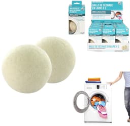 Home Deco Factory Wasbollen - 2x stuks - wol - droger - wassen - verkorten van droogtijd — thumbnail 1