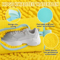 Sneaker waszak 2 stuks - Schoenwaszakken - Met Rits - Sportschoenen - Sneakers - Wassen - Schoenenwaszak - Wasmachine Wasnet voor Schoenen en Sneakers - set van 2 Bescherming - Duurzaam — thumbnail 3