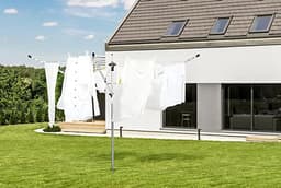 Elkuaie Waslijnhoes - Roterende Wasdrogerhoes - Waterdicht Beschermend Doek voor Tuin Droogrek - 1 Stuk - Groen — thumbnail 4