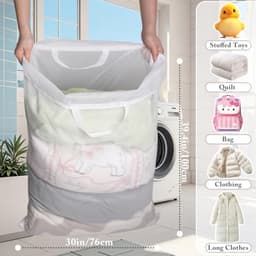 Witte Waszakken 70 x 100 cm - Perfect voor Wasmachine en Handwas — thumbnail 4