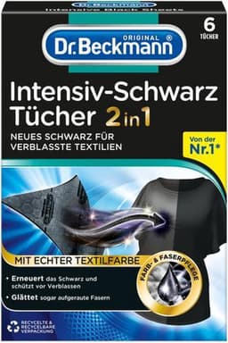 Dr. Beckmann - Kleurverzorging - Intensive Black 2 in 1 - Donkere Was - 6 Doekjes - Voordeelverpakking - 2 stuks — thumbnail 3