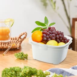 La'Moussawi ® Veelzijdige 3-in-1 Stapelbare Afdruip- en Opbergset voor Groenten en Fruit — thumbnail 5
