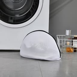 Wasnet Schoenen, 2-pack wit schoenen zakken met rits voor wasmachines (33x22x23cm), speciale anti-deformatie waszakken voor sportschoenen, sokken - zwart — thumbnail 2