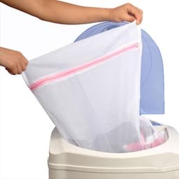 Grote Waszak Met Rits - Waszak - Lingeriezak - Lingerie Wassen - Voorzichtig Wassen - Met ritssluiting - Zak voor in wasmachine - Maat L - 50X60CM — thumbnail 1