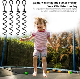 Grondanker set trampoline onderdelen - stevige anchoring kit — thumbnail 5