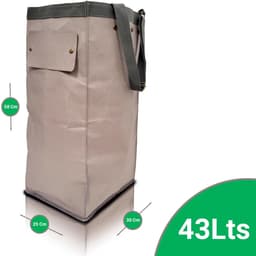 Unyqoos® Binnen- en Buitentas voor Recyclage, Was, en Opslag met Beschrijfbaar Oppervlak — thumbnail 3