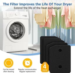 Bramokava® 6x Filter geschikt voor Miele Droger 9164761 - 210 x 155 x 30 mm - Spons Foam Schuimfilter — thumbnail 4
