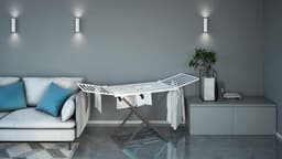 Droogrek 20 meter - Wasrek voor binnen en buiten - stevig en stabiel - 194 x 108 x 58 cm - verschillende kleuren — thumbnail 5