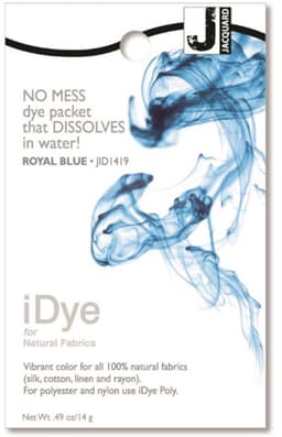 Jacquard textielverf iDye Natural 14g koninklijk blauw voor katoen. — thumbnail 1