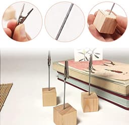 20 Stuks Houten Foto Clip Houders voor Thuis en Kantoor — thumbnail 3