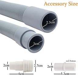 Afvoerslang voor Wasmachine en Droger - Verlengsnoer voor Vaatwasser (1/1.5/2/2.5/3/4/5 m) — thumbnail 5