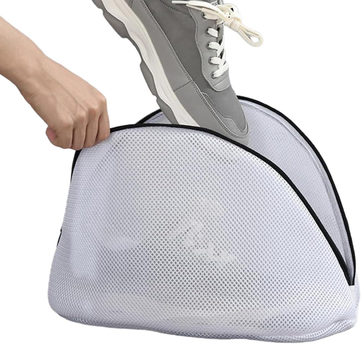 Waszak Voor Schoenen In De Wasmachine - Voorzien Van Ritssluiting Tegen Het Draaien,Schoonmaakzak Om Schoenen In De Wasmachine Te Wassen - Voor Pantoffels Sneakers Sokken Jassen Knuffelbeesten Tassen — afbeelding 1