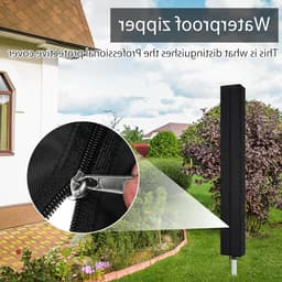 Tumble droger hoes met rits, waterdicht, winddicht en UV-bestendig, geschikt voor alle modellen en bescherming tegen weersinvloeden — thumbnail 5