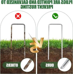 Complete Set van 50 Grondankers met Wasringen en Haak voor Tuin, Tent en Onkruiddoek — thumbnail 2