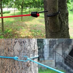 Elastische Kledinglijn - Draagbare Waslijn - Reizen en Buiten - Met 12 Knijpers - Tot 380 cm - Groen — thumbnail 2
