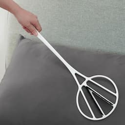 Dekbed Cleaner - Stofpad Veger - Textiel Reinigen - Lichtgewicht Handzaam - 555 cm Lengte - Wit — thumbnail 3