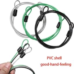 Waslijn Touw - Stalen Kern - Kleding Drogen - Sterke PVC Coating - 2 Meter - Transparant — thumbnail 4