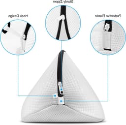 Schoenwaszakken voor de Wasmachine, 2 Stuks, Netzakken met Rits voor Kleding en Schoenen, Ideaal voor Bescherming en Onderhoud — thumbnail 5