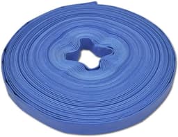 Waterslang 25 Meter - 1 Inch (25 mm) - Blauw - Platte Afvoerslang voor Waterpomp - Versterkt Polyester & PVC - 3 Bar Werkdruk — thumbnail 5