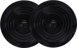 Silicone Afsluiter voor Badkamer Keuken en Wasmachine - 2 Stuks - 15 cm Grote Vlakke Zuignapafsluiter tegen Haarverstopping - Geschikt voor Alle Afvoeropeningen - Flexibel en Herbruikbaar — thumbnail 1