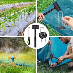 100 Stuks Tuinhaken met Wasertjes, Roestbestendige Gegalvaniseerde Grondankers voor Tuinen, Mulch en Kunstgras — thumbnail 2