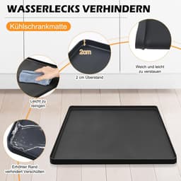 Lekkagebak - Vloermat - Apparaat Bescherming - Hoge Rand - 60x60 cm - Donker — thumbnail 5