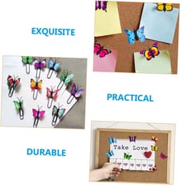 Vlinder Punaise Clips - Decoratieve Pins - Foto's Bevestigen - Set van 60 stuks - 4 cm breed - Diverse kleuren — thumbnail 4