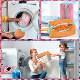 Schoenwaszak voor de Wasmachine, Geschikt voor Sneakers en Sportschoenen, Meerdere Kleuren, Duurzaam en Met Rits, Perfect voor Wassen van Schoenen — thumbnail 3