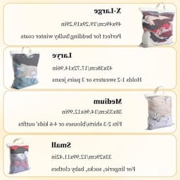 4 Stuks Mesh Waszakken voor Wasmachine - Hangende Wasmand voor Delicate Kleding met Handvatten (S/M/L/XL) - Ritsopening voor Jassen, Truien, Lingerie, Sokken en Lakens — thumbnail 5