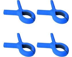 Wasknijpers Kunststof - Handdoek Klemmen - Was Ophangen - Goede Houdkracht - 400 Stuks - Blauw
