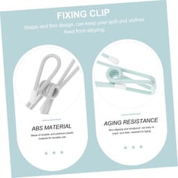 Draagbare Wasknijpers - Kledingclips - Kleding Ophangen - Winddicht Ontwerp - 6 Stuks - Wit — thumbnail 3