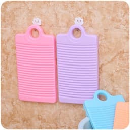 Dailygoods- Wasplank Mini - Antislip - Handwasplank - Kunststof - 31 x 16 cm - Geschikt voor ondergoed/sokken/babykleding - Wasbord — thumbnail 5