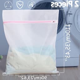Grote Waszakken 90 x 110 cm, XXL Wasnet voor Wasmachine, Ideaal voor Kleding, Handdoeken en Dekens — thumbnail 5