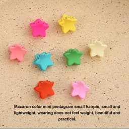 Dailygoods- Haarclips 50 Stuks - Mini Haarclips - Kleurrijke Haar Klemmen - Stervormige Haarclips - Leuke Haarclips - Geschikt voor Dames en Meisjes - Haarklemmen — thumbnail 5