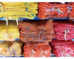 Ritselzakken - Opslagzakken - Groenten Opslaan - Met Trekkoord - 40 x 63 cm - Oranje