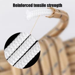 Tentscheerlijnen met spanners en touwverstellers — 4 mm x 4 m reflecterend koord — Geschikt voor kamperen, wandelen, luifels en buitenactiviteiten (Zwart) — thumbnail 2