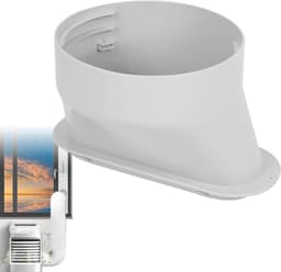 Koppelstuk Mobiele Airco Afvoerslang - Ø130Mm - Luchtafvoerslang - Plaat voor afvoerslang met een diameter van 13 cm - Voor verticale/horizontale schuiframen — thumbnail 1