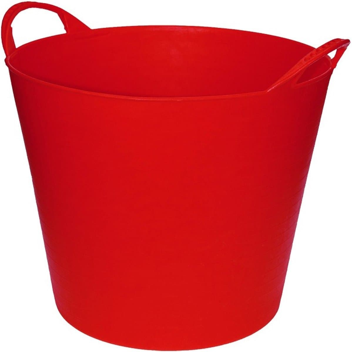 Flexibele emmer/wasmand/kuip - rood - 20 liter - Opbergmanden - Wasmanden - Flexibele emmers - 35 x 30 cm — afbeelding 1
