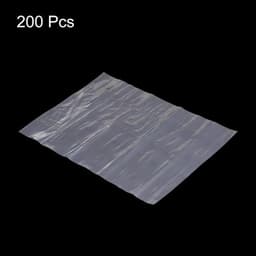 200 PCs Duidelijke Vlakke Open Plastic Poly Zakken 10x14 Inch 1 Mil Verpakkende Zakken voor Voedsel, Huis, Collectibles Opslag, Bewijzen Brood, Deeg — thumbnail 3