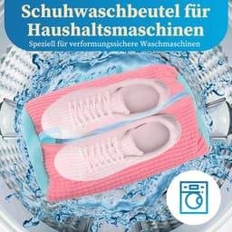 Waszak voor Schoenen in 2 Kleuren - Geschikt voor Wasmachine - Met Ritssluiting - Meerdere Kleuropties - Ideaal voor Gymschoenen en Tennisschoenen - Roze en Oranje — thumbnail 5