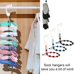 Allecta - Set van 3 sokken organizers voor handige opslag en drogen — thumbnail 3