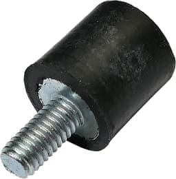Set van 4 rubberen trillingsdempers met M6 schroefdraad - Ø20 mm H: 20 mm - Belasting tot 30,8 kg per voet — thumbnail 2