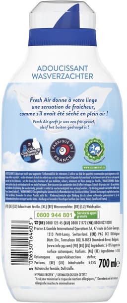 Lenor Wasverzachter Fresh Air Gevoelige huid 50 Wasbeurten - 700 ml — thumbnail 3